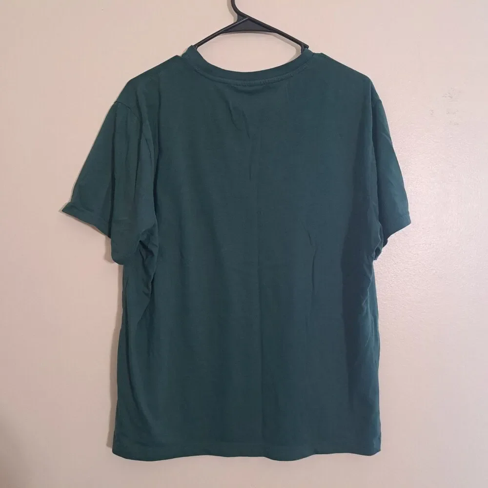 BANANA REPUBLIC PREMIUM WASH T SHIRT  SIZE L green